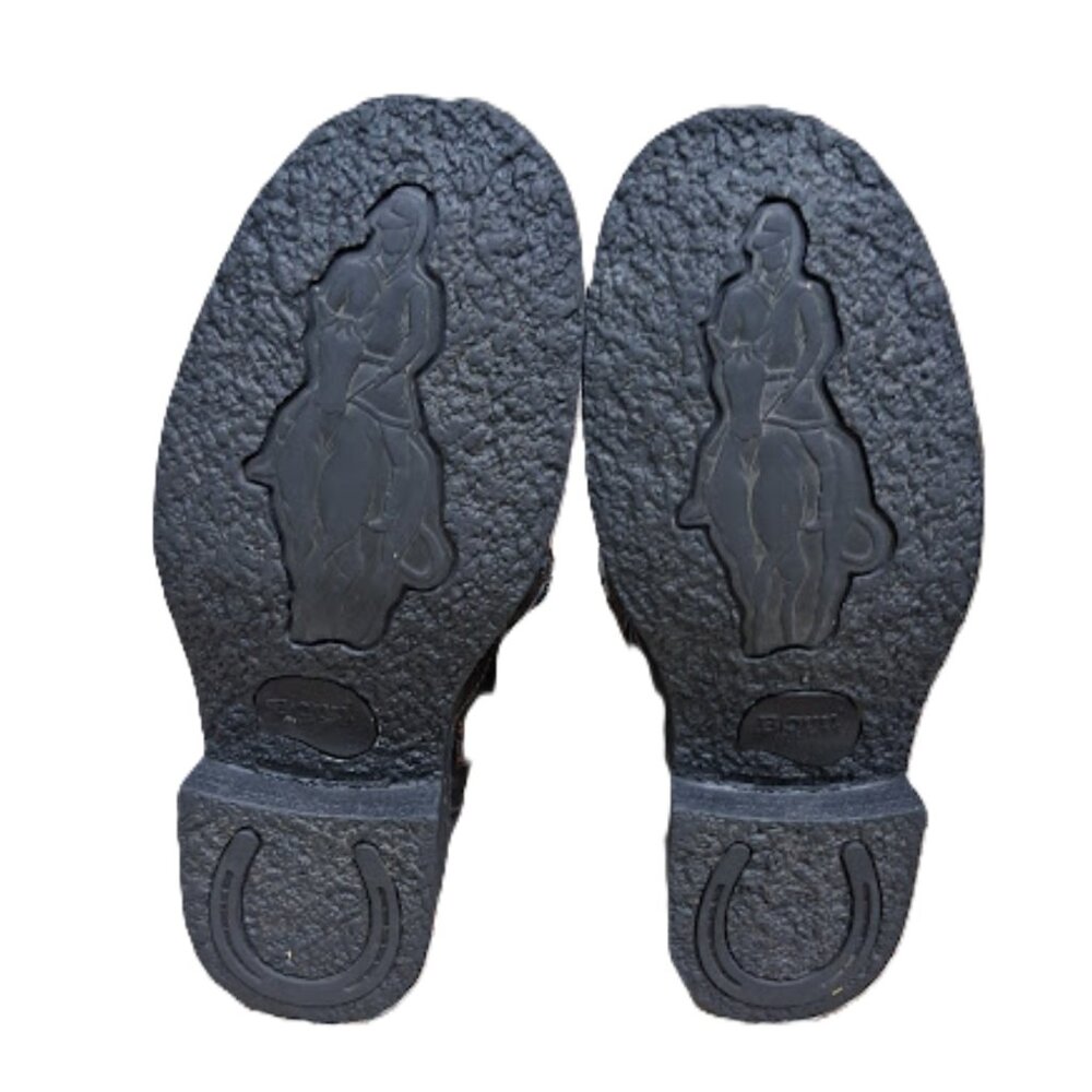 B.O.C Born Womens Black Leather Biker Riding Boots Sz 10 - Picture 6 of 11